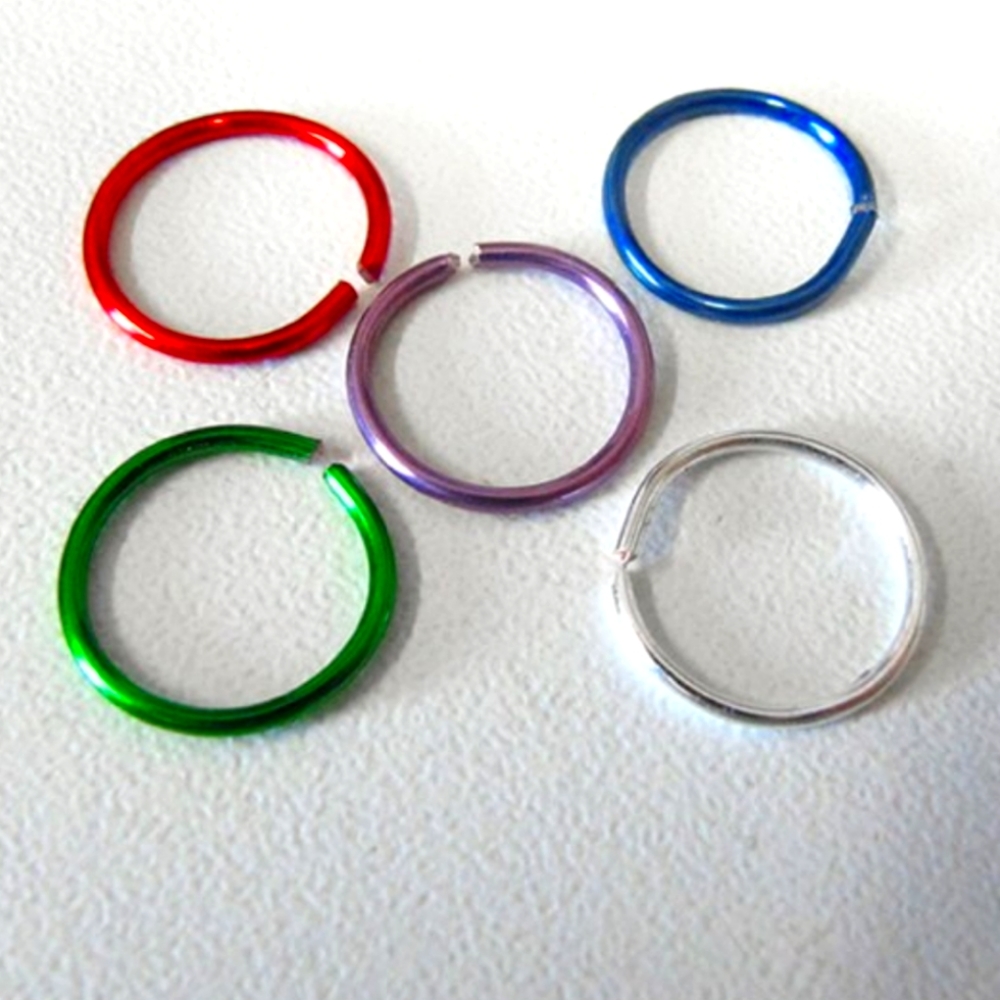 5 20g nose ring hoops